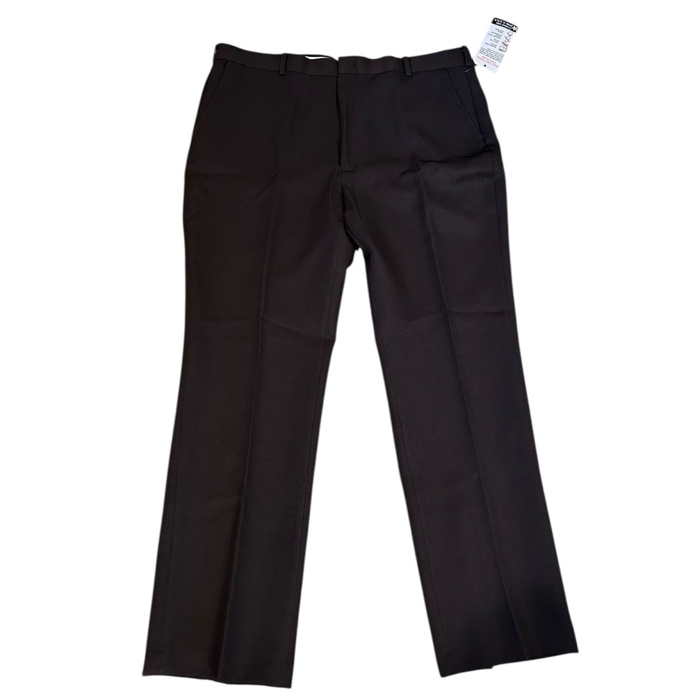 Vtg NWT  Men's All Seasons Comfort Action Trousers Retro Style Dark Brown 40x30‎